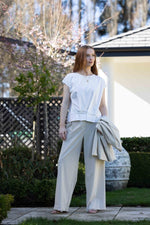 1317 - Pleat Me Tee - White