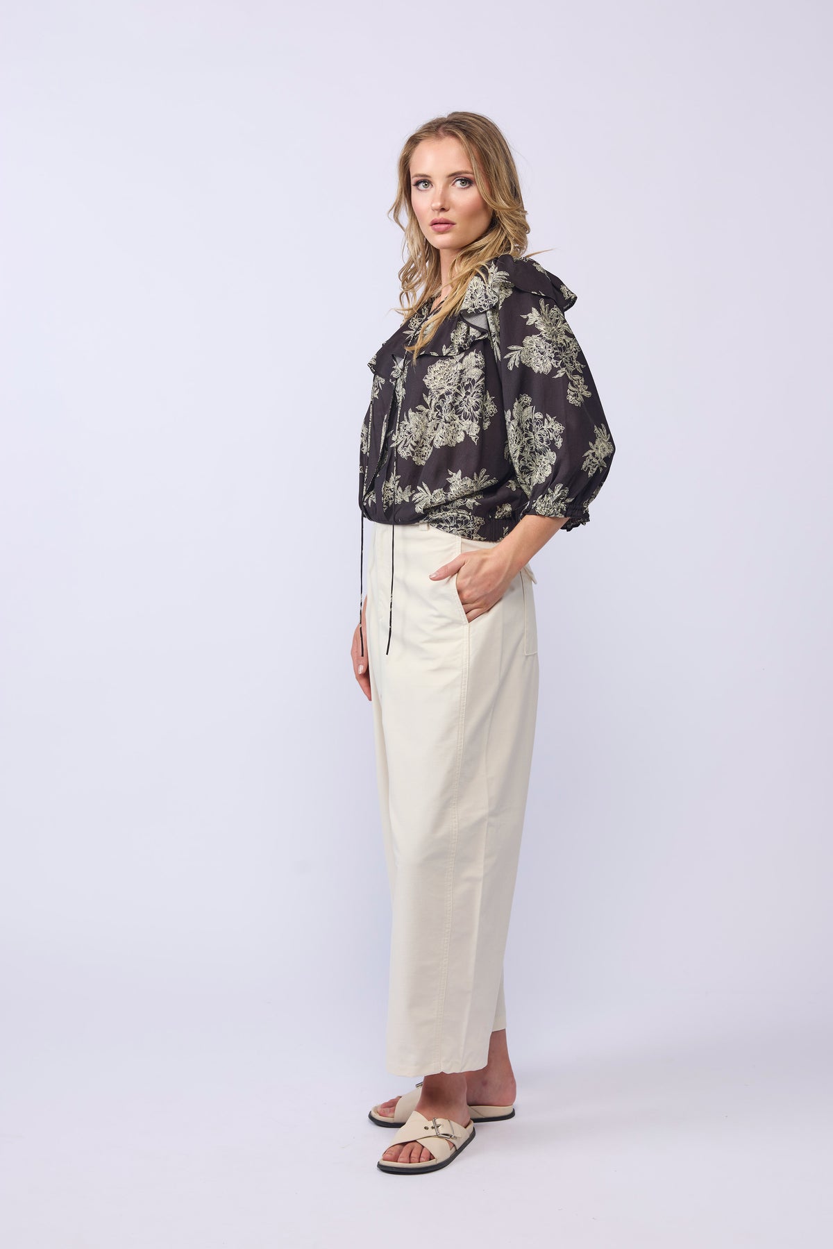 BELLE BLOUSE - FLORAL SHADE