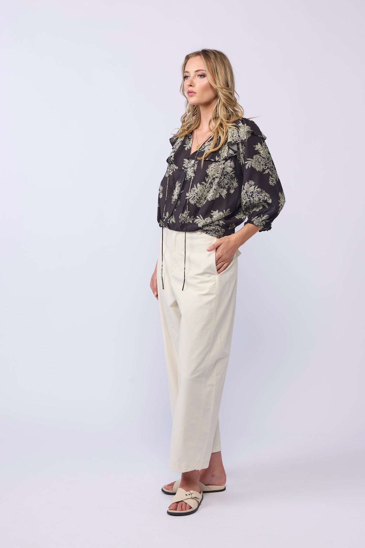BELLE BLOUSE - FLORAL SHADE