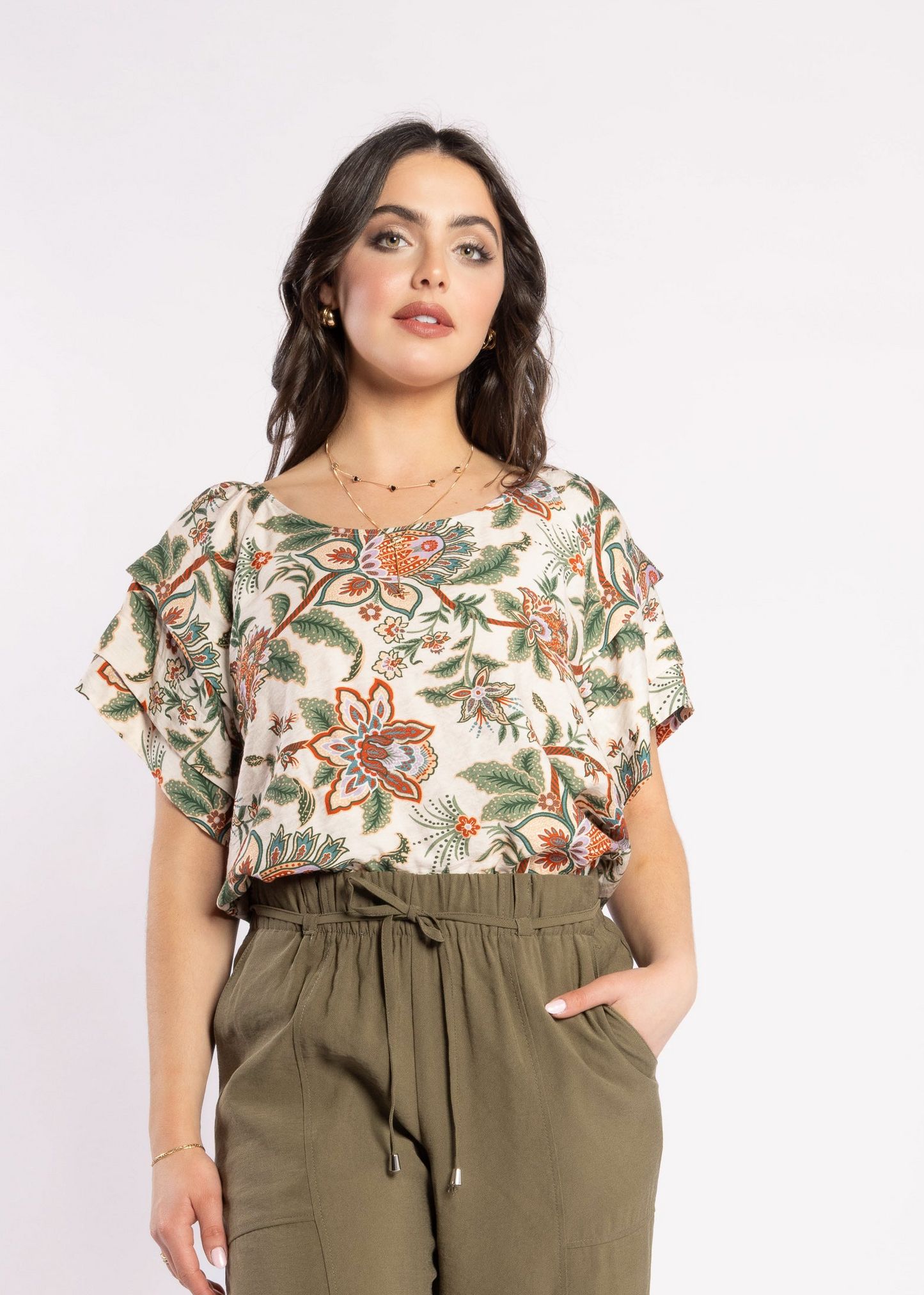 1326 - Lana Top - Del Ray Cream