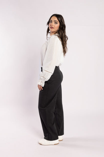 1329 - Bon Jour Blouse - White
