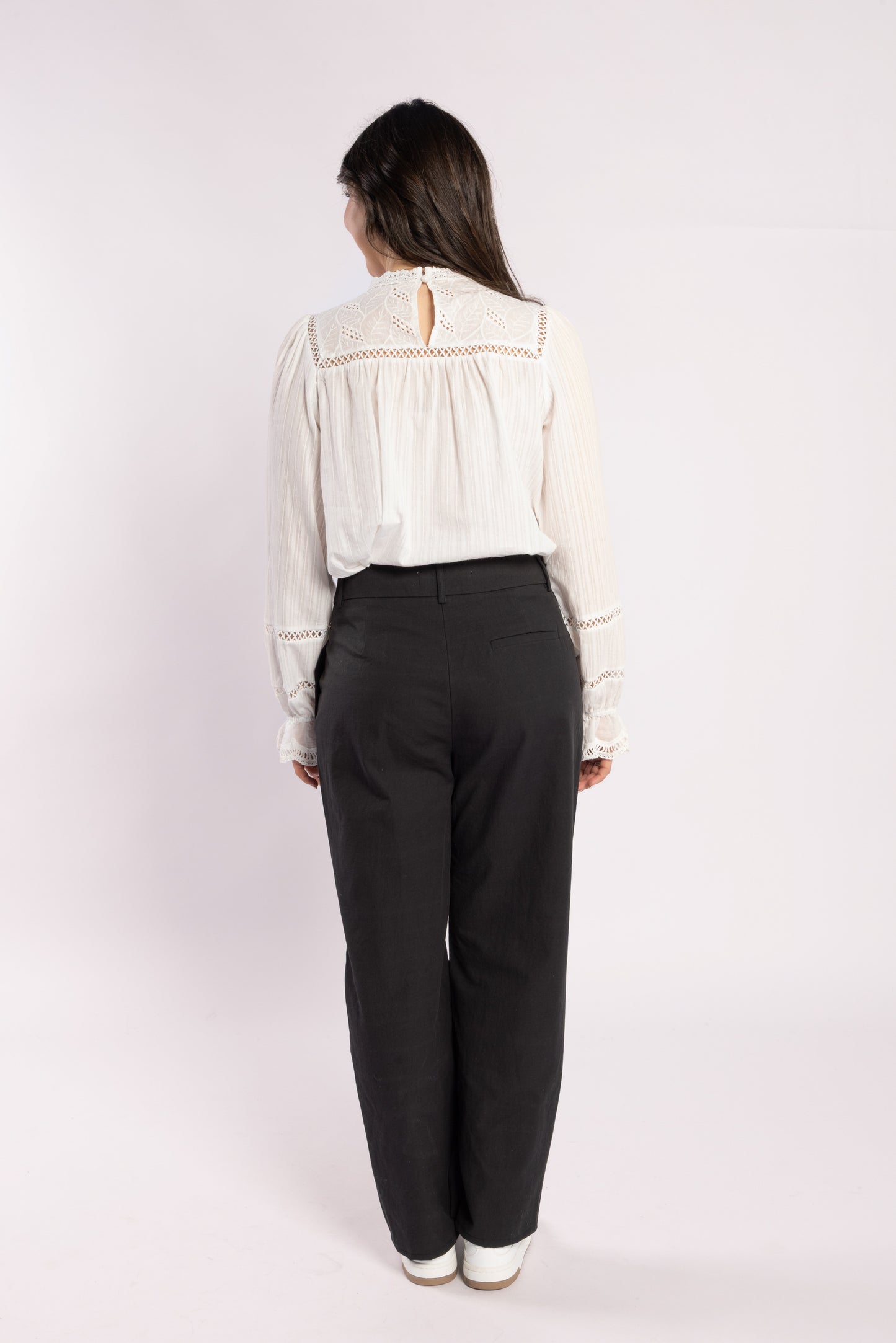 1329 - Bon Jour Blouse - White
