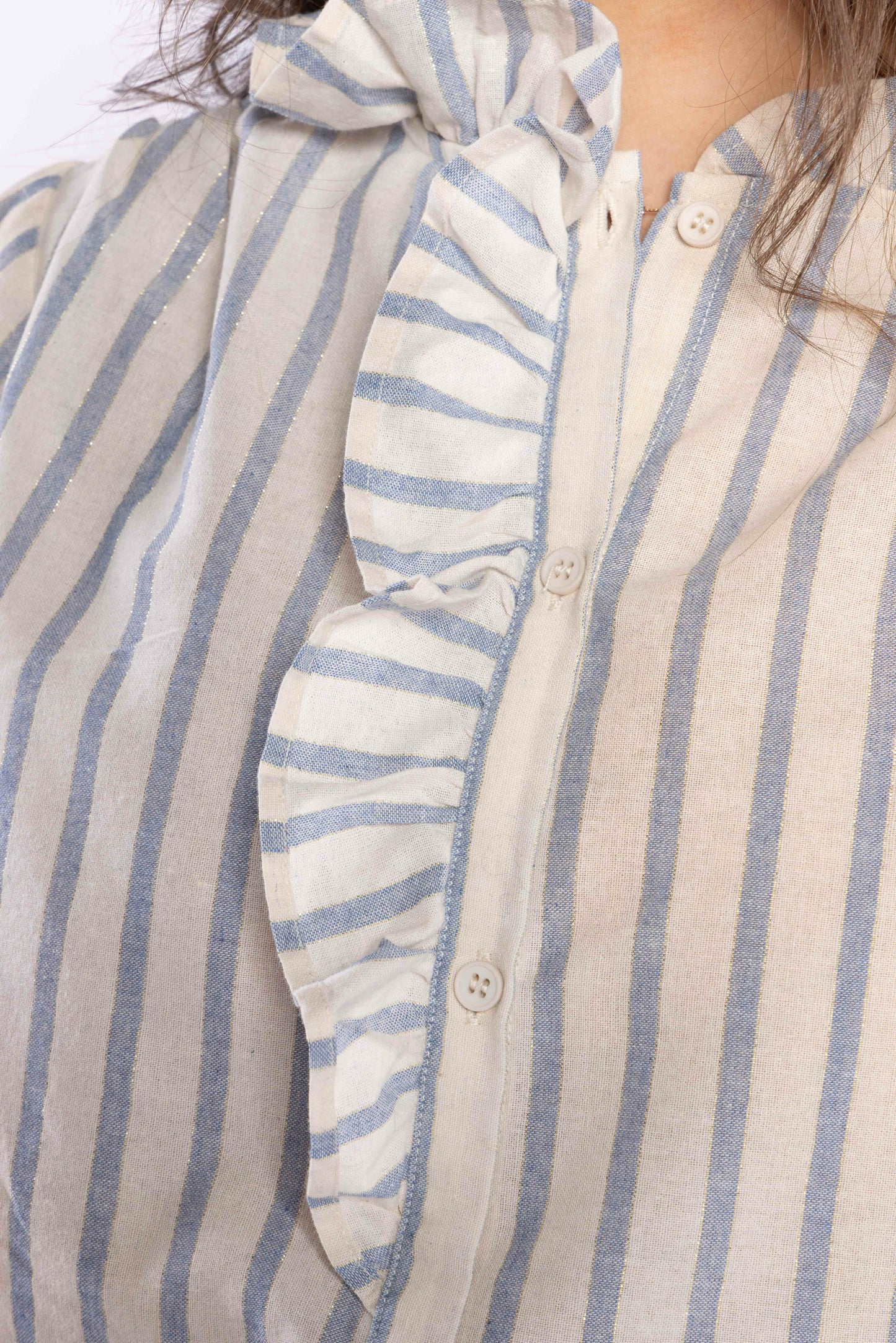 1330 - Cest La Vive Blouse - Metallic Stripe