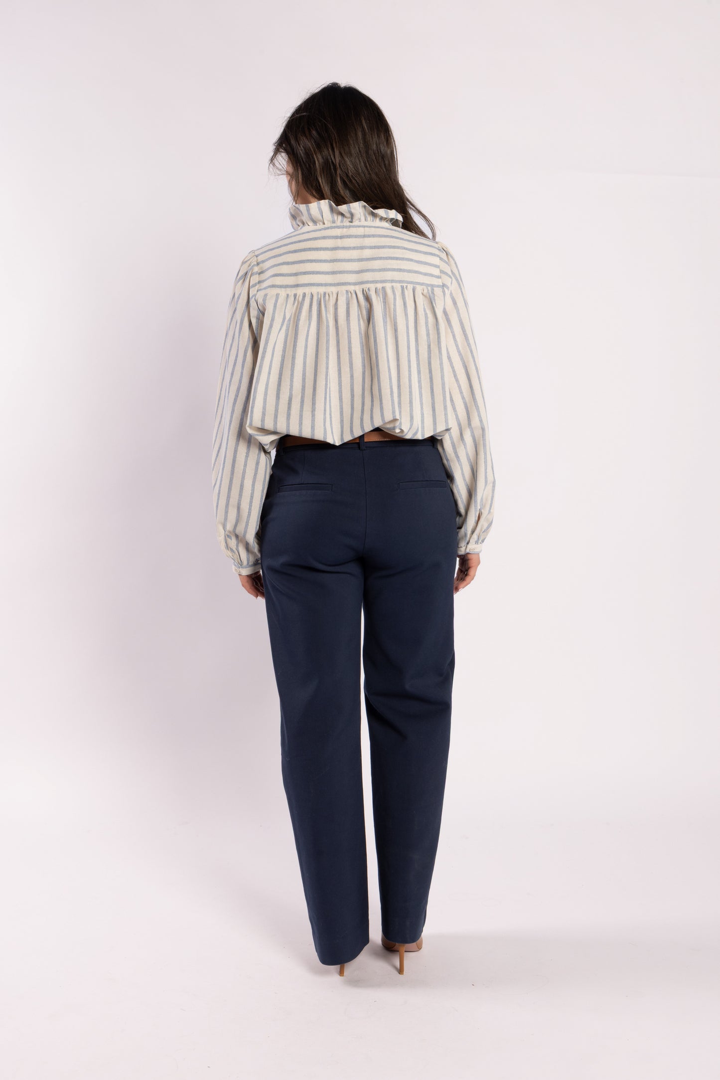 1330 - Cest La Vive Blouse - Metallic Stripe