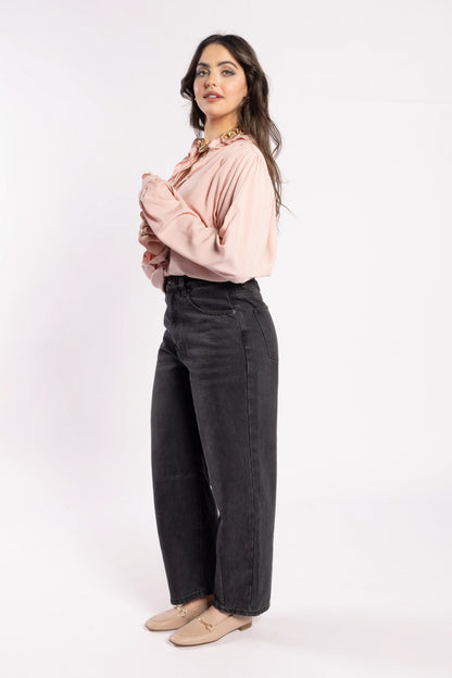 1330 - Cest La Vive Blouse - Dusky Pink