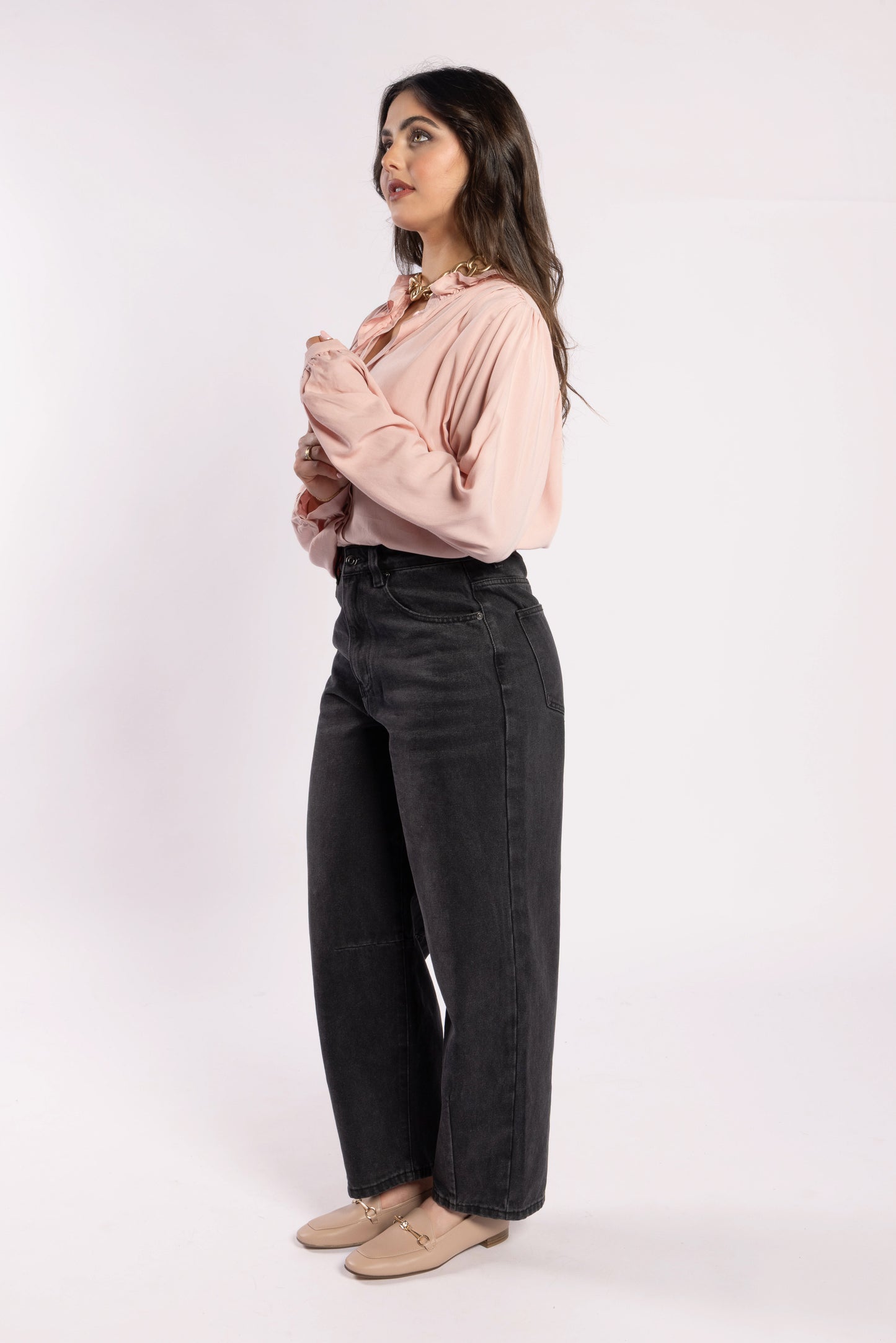 1330 - Cest La Vive Blouse - Dusky Pink