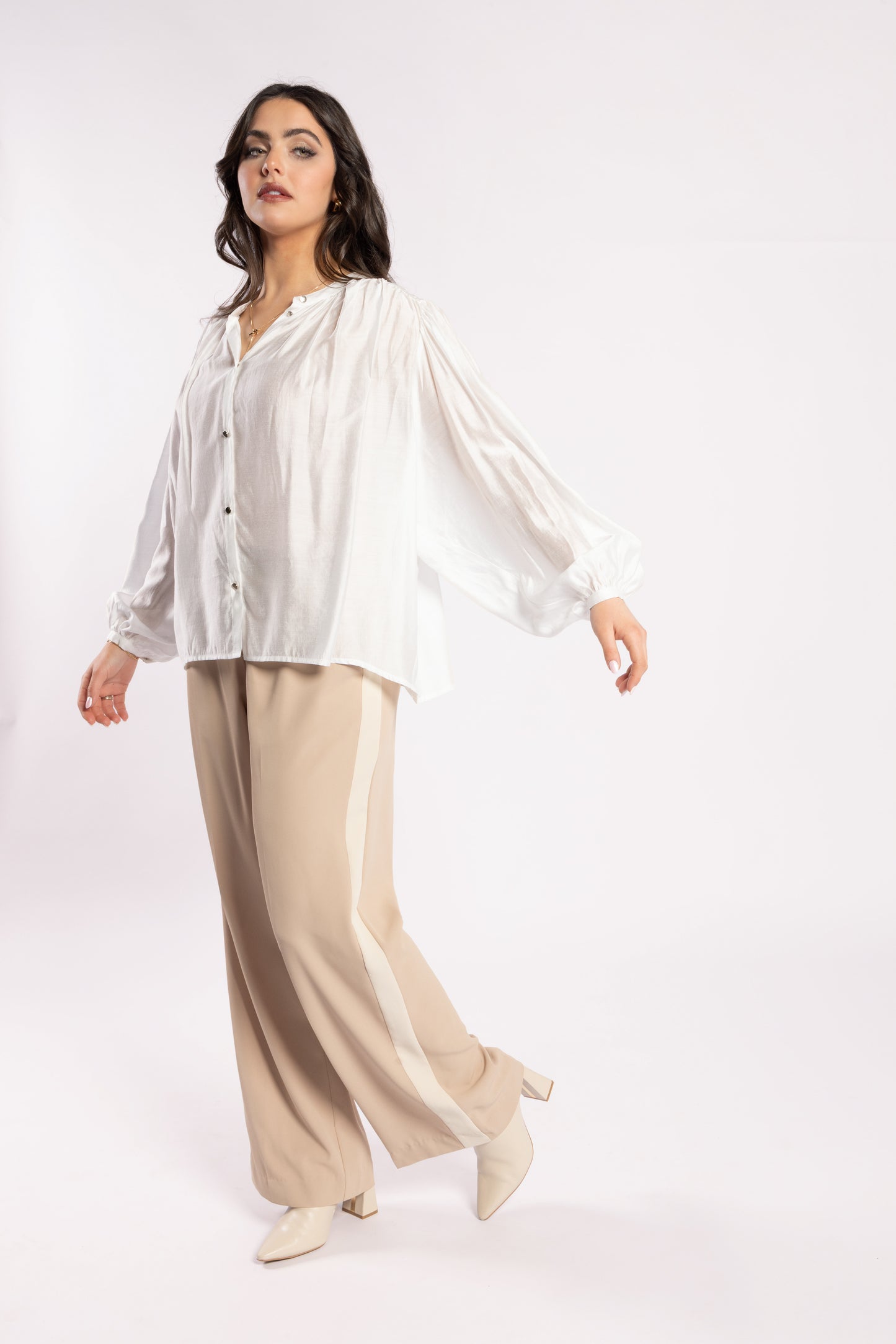 4033 - Lake Pants - Tan/Beige Stripe