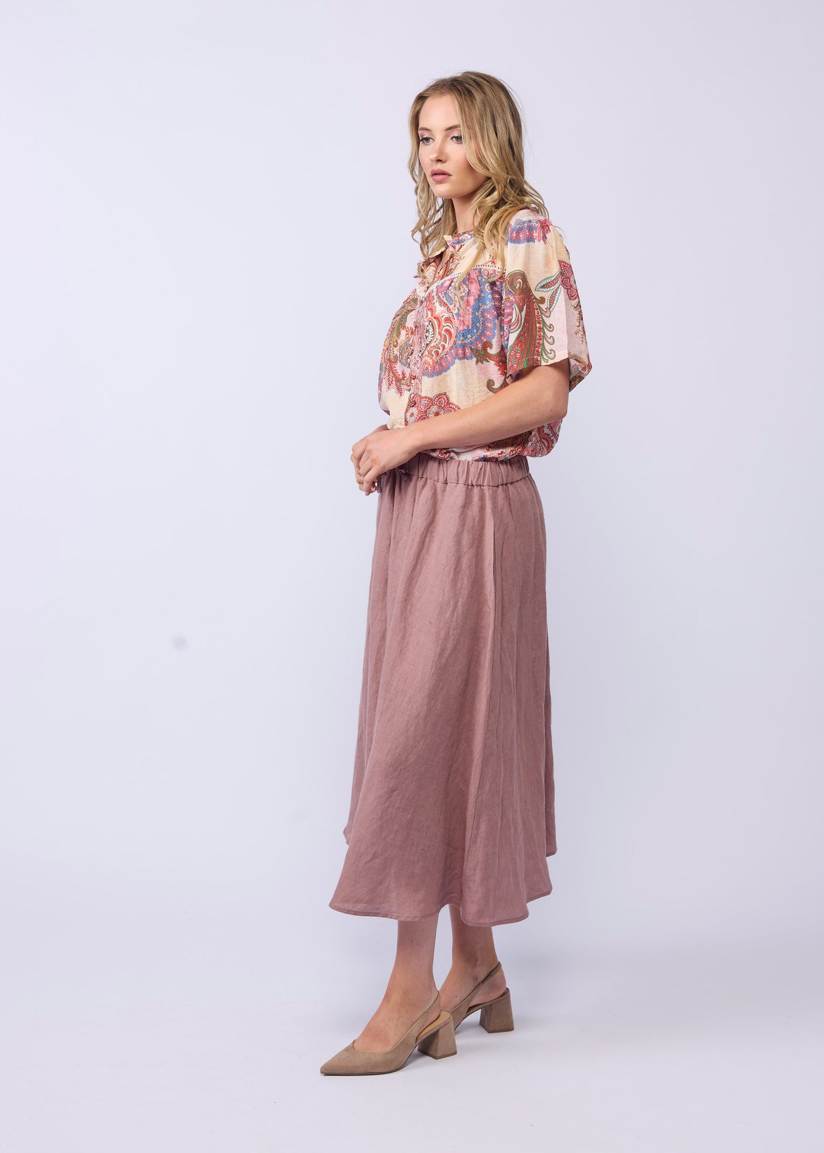 GO-TO-SKIRT - DUSKY ROSE