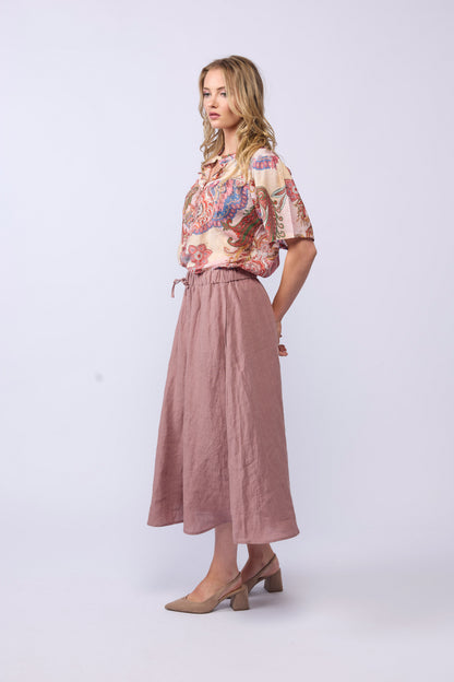GO-TO-SKIRT - DUSKY ROSE