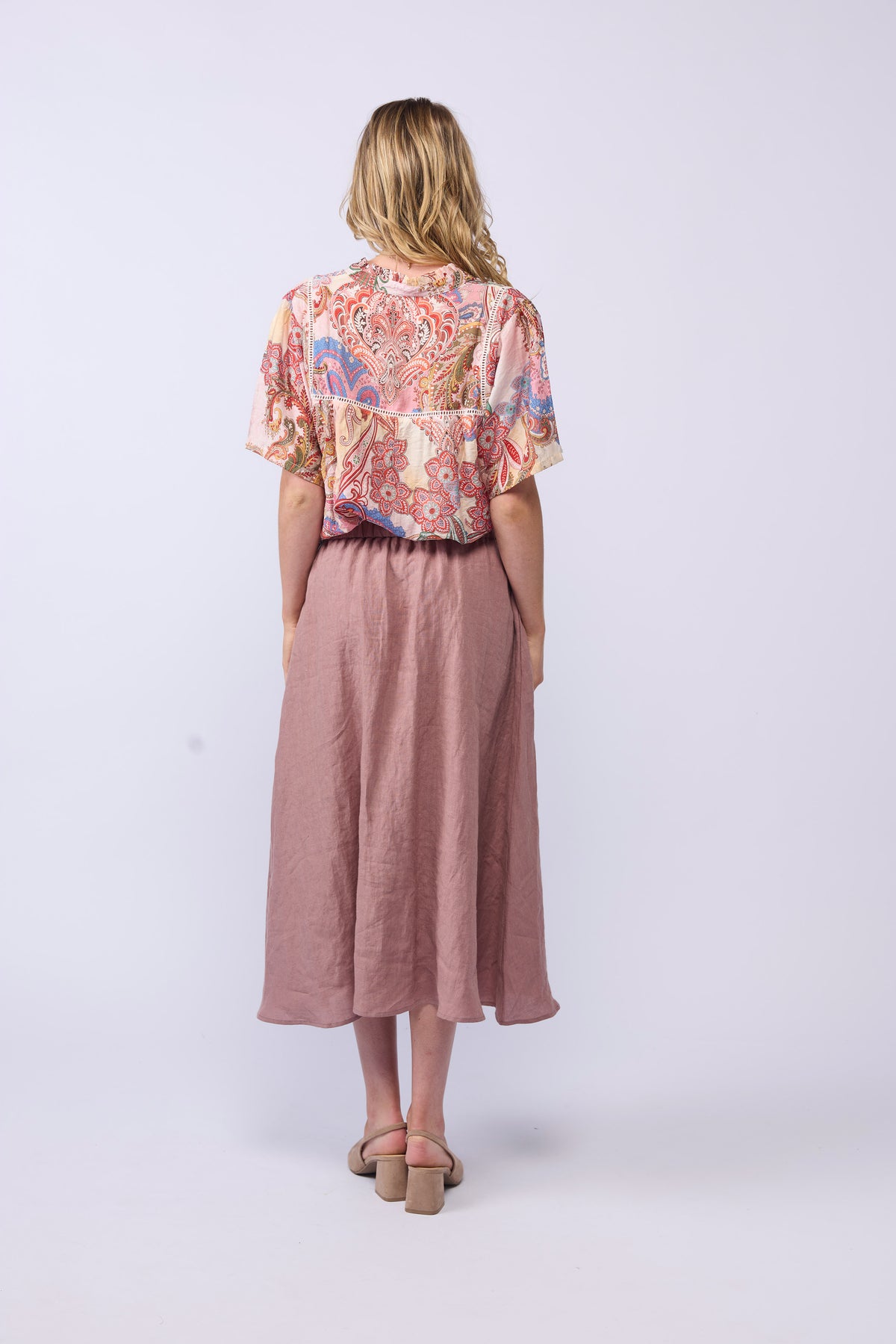 GO-TO-SKIRT - DUSKY ROSE