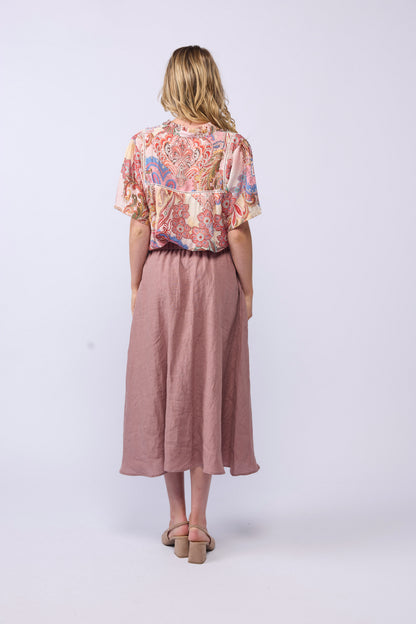 GO-TO-SKIRT - DUSKY ROSE