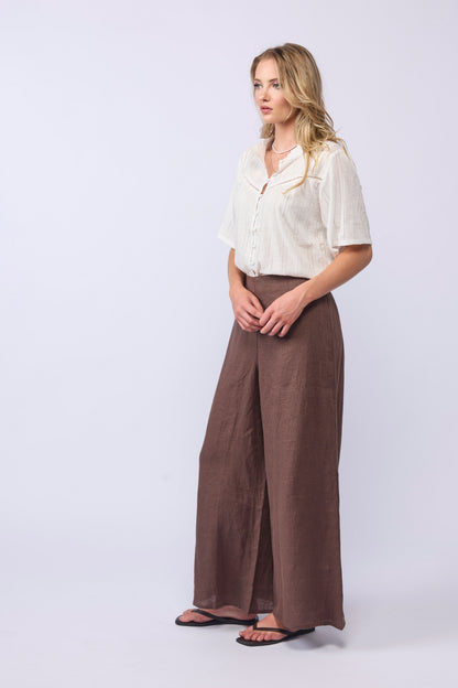 DALILA TOP - WHITE DOBBY