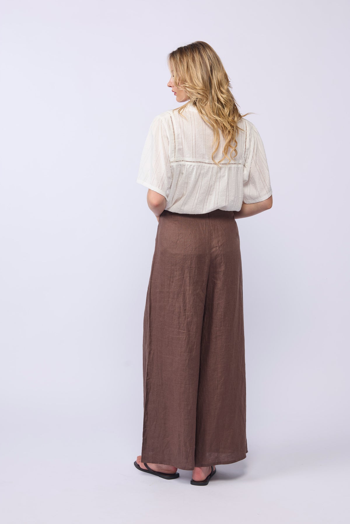 DALILA TOP - WHITE DOBBY