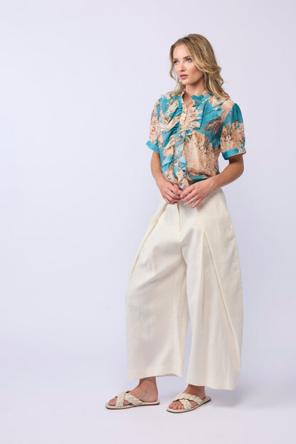 *NEW ARRIVAL* 1342 - Wish Blouse - Aqua Bloom