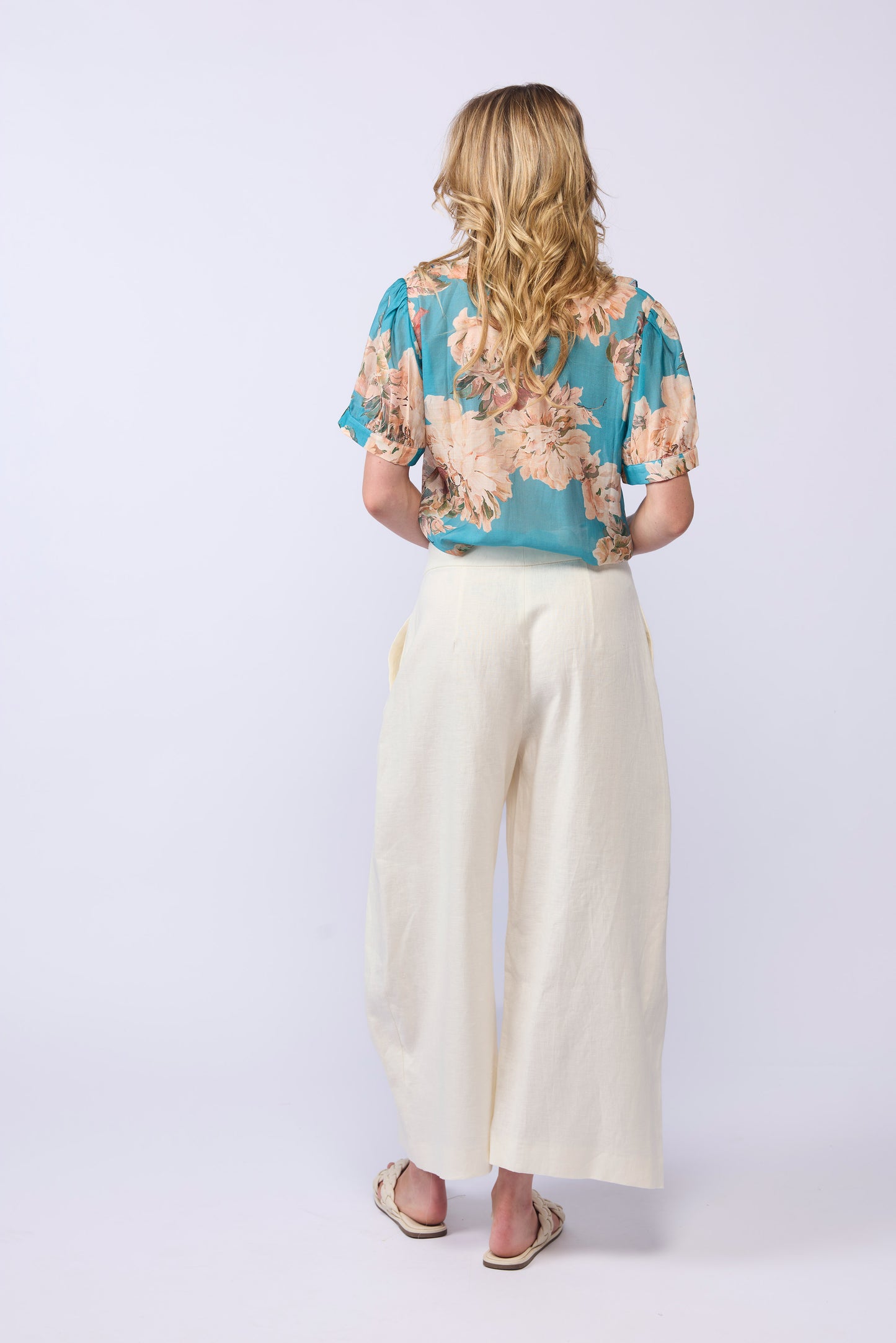 *NEW ARRIVAL* 1342 - Wish Blouse - Aqua Bloom
