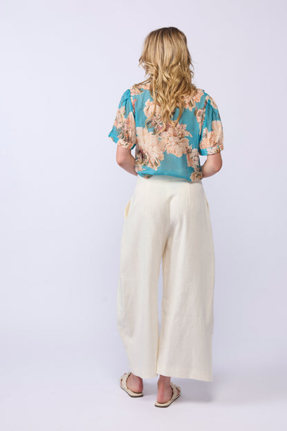*NEW ARRIVAL* 1342 - Wish Blouse - Aqua Bloom