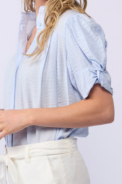 *NEW ARRIVAL* 1355 Seville Blouse - Soft Blue
