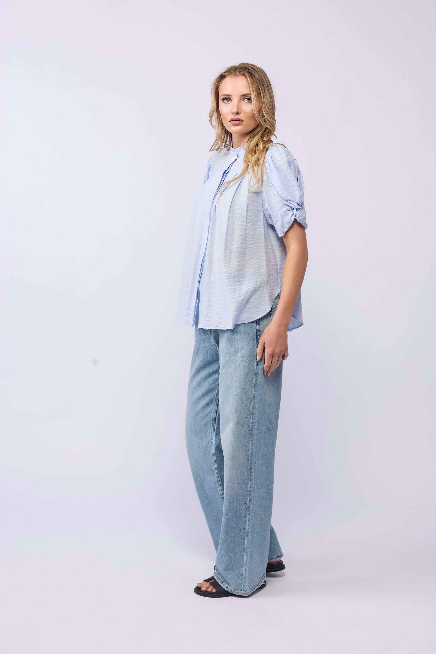 *NEW ARRIVAL* 1355 Seville Blouse - Soft Blue
