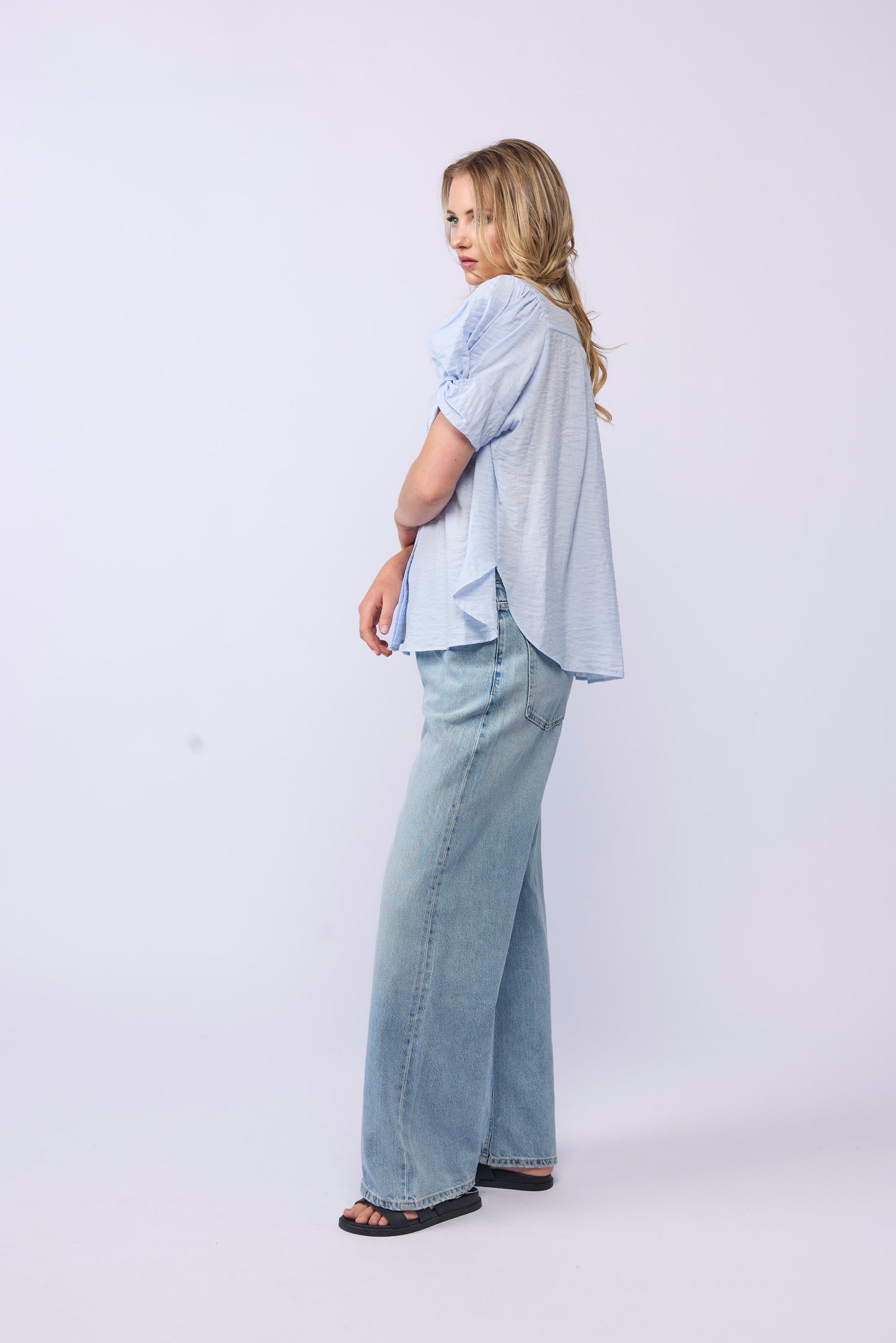 *NEW ARRIVAL* 1355 Seville Blouse - Soft Blue