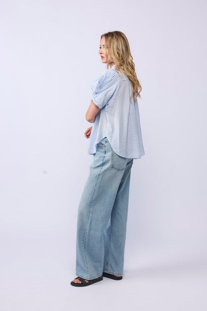 *NEW ARRIVAL* 1355 Seville Blouse - Soft Blue
