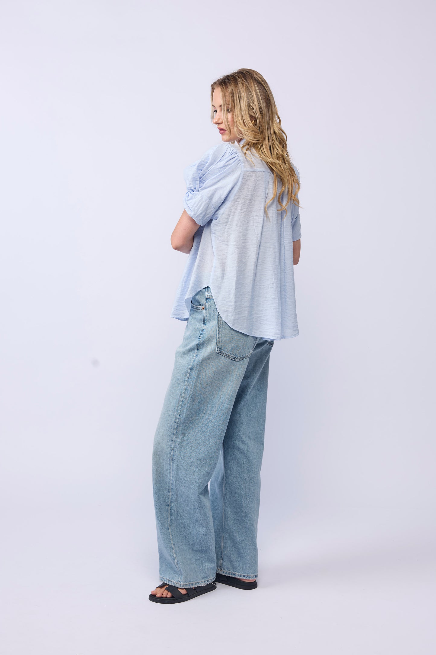 *NEW ARRIVAL* 1355 Seville Blouse - Soft Blue