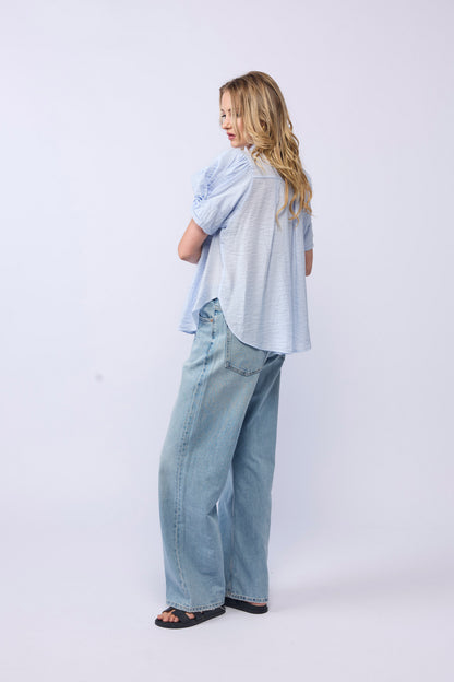 *NEW ARRIVAL* 1355 Seville Blouse - Soft Blue