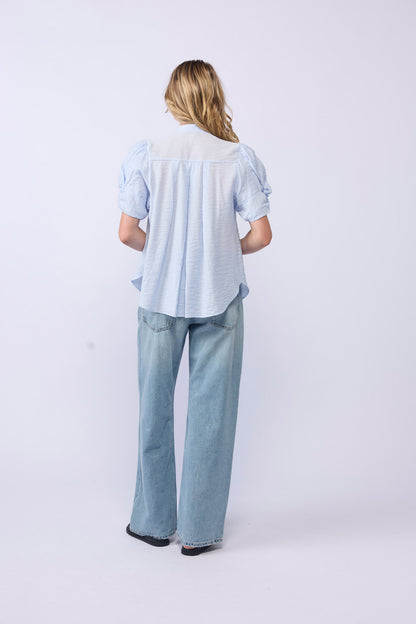 *NEW ARRIVAL* 1355 Seville Blouse - Soft Blue