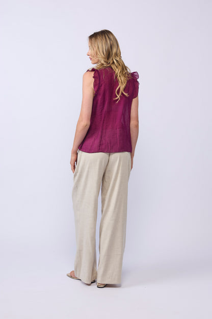 LAKE PANT - NATURAL LINEN