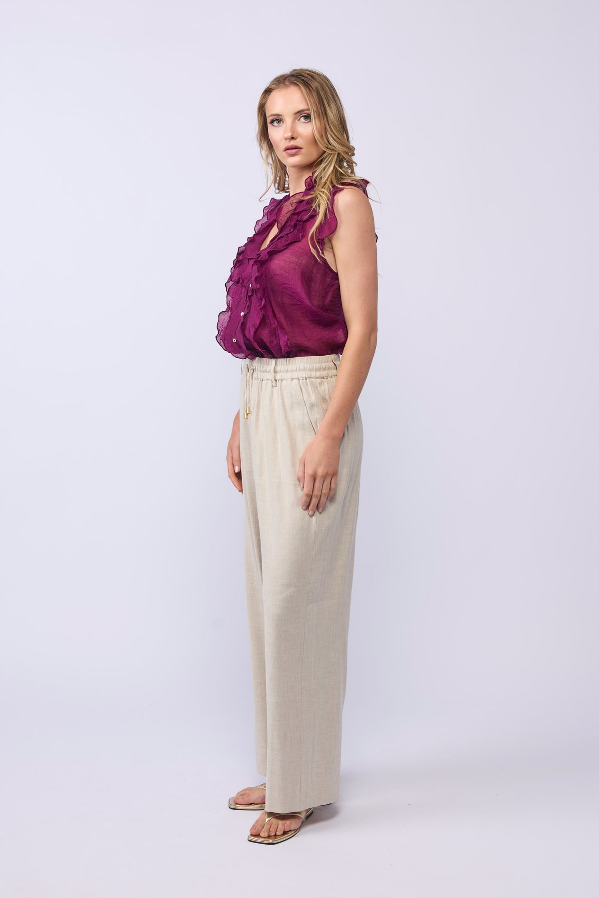 LAKE PANT - NATURAL LINEN