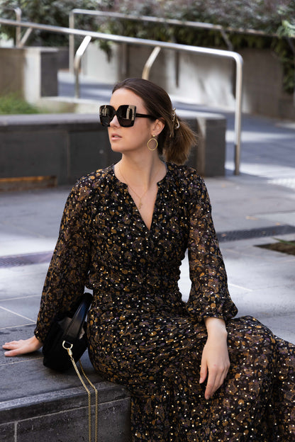 2114 - Verity Dress - Paisley Foil