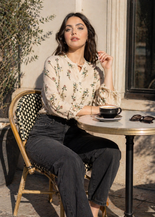 8055 - Salut Shirt - Wild Flower