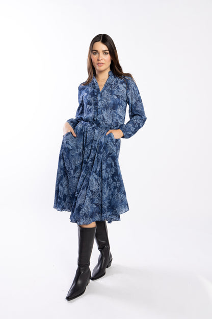 2015 - Kensie Dress - Blue Paisley