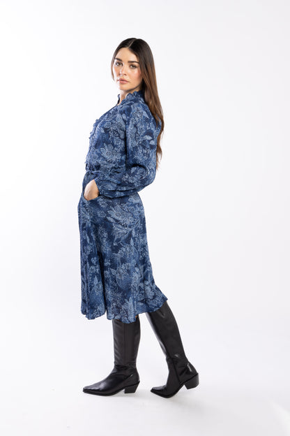 2015 - Kensie Dress - Blue Paisley