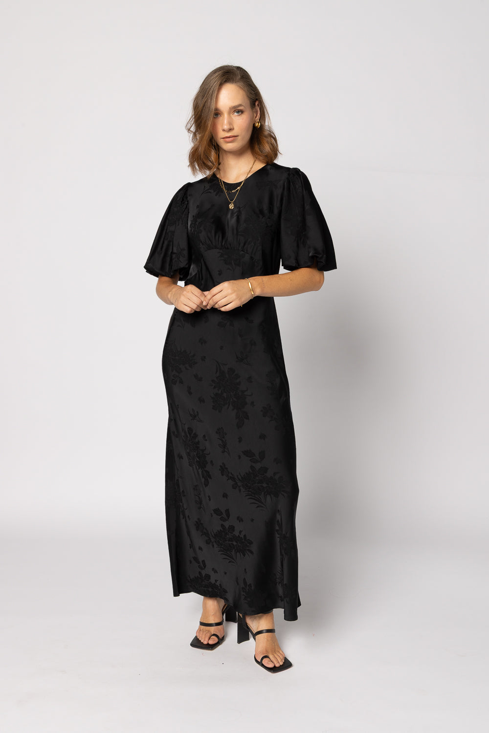2020 - Amara Dress - Black Jacquard