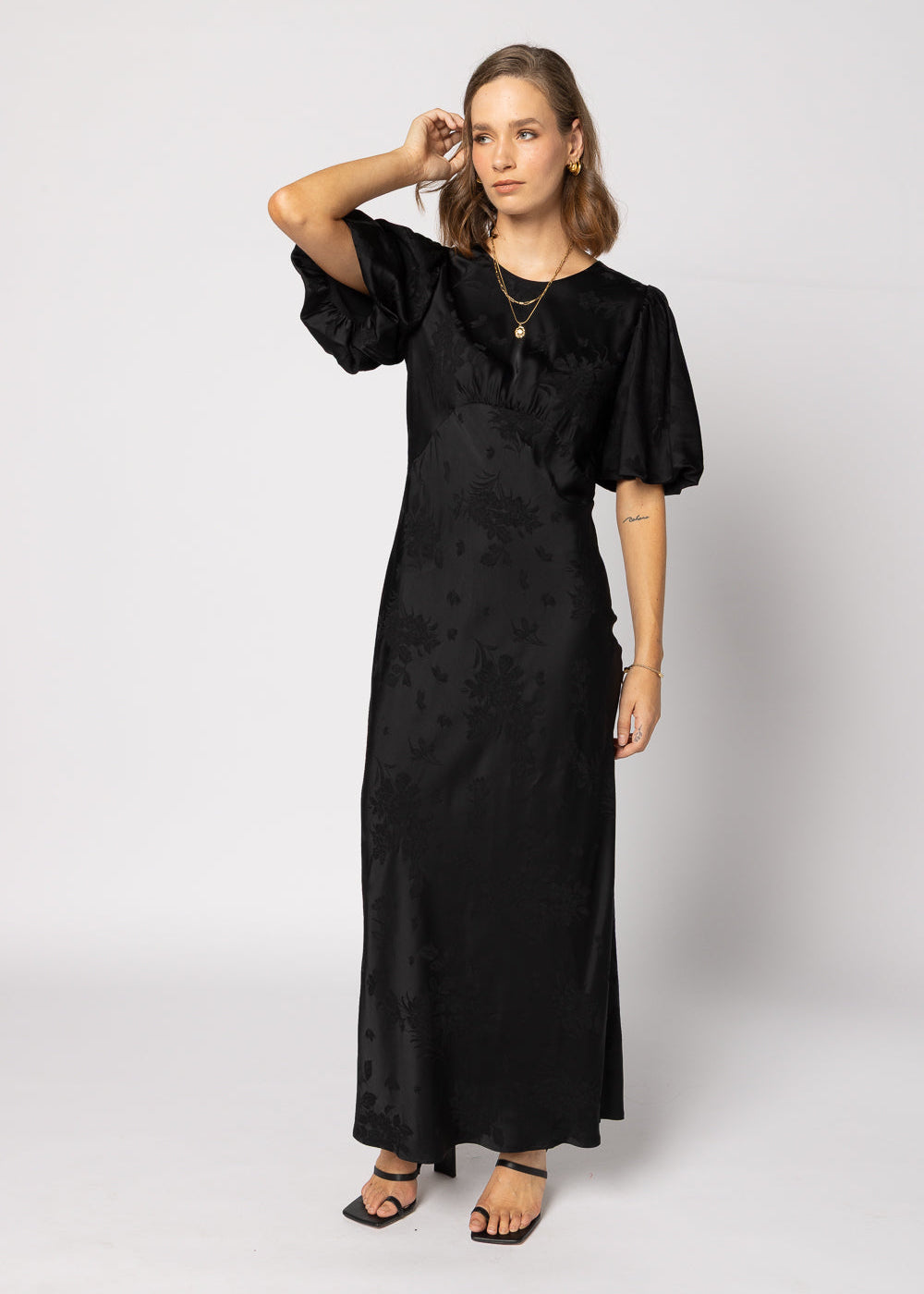 2020 - Amara Dress - Black Jacquard