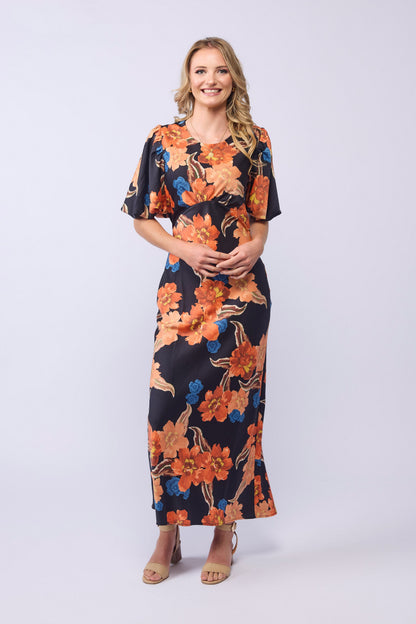 AMARA DRESS - FIRE FLOWER