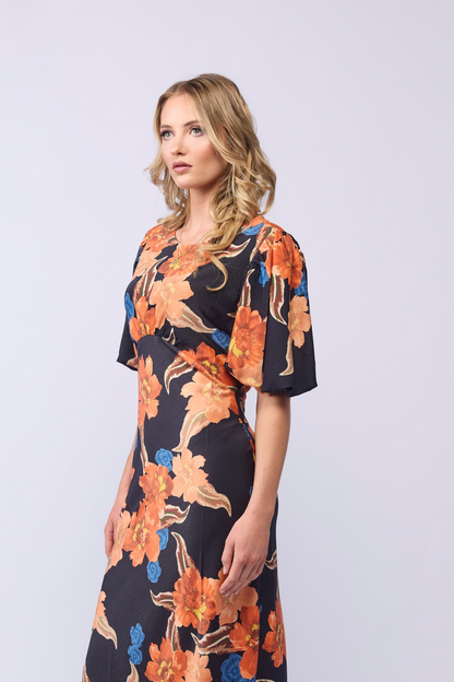 AMARA DRESS - FIRE FLOWER