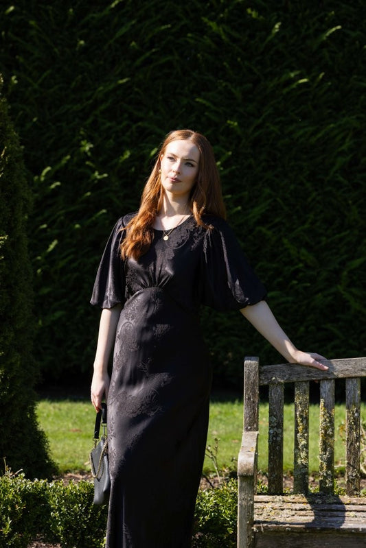 2020 - Amara Dress - Black Jacquard