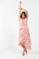 2085 - Freya Dress - Pink Marble