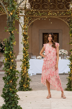 2085 - Freya Dress - Pink Marble