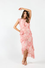 2085 - Freya Dress - Pink Marble