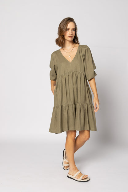 2127 - Payton Dress - Khaki