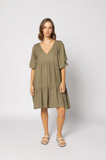 2127 - Payton Dress - Khaki