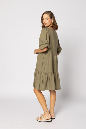 2127 - Payton Dress - Khaki