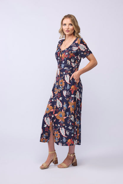 VANESSA DRESS- FLORAL DOT