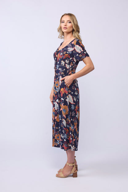 VANESSA DRESS- FLORAL DOT