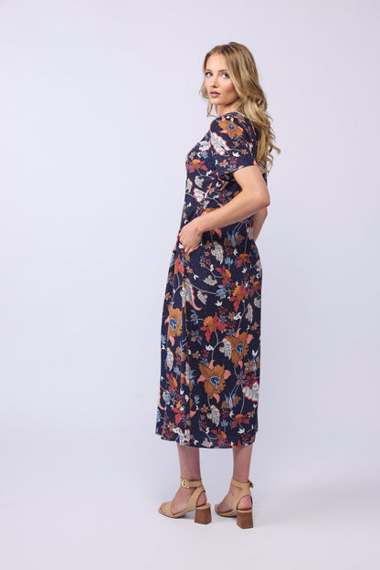 VANESSA DRESS- FLORAL DOT