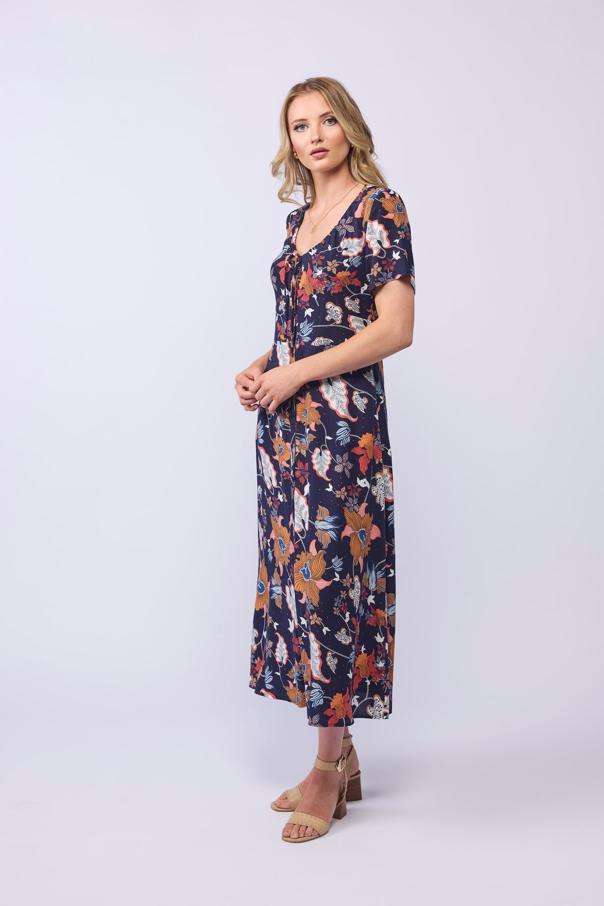 VANESSA DRESS- FLORAL DOT
