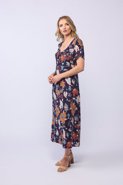 VANESSA DRESS- FLORAL DOT