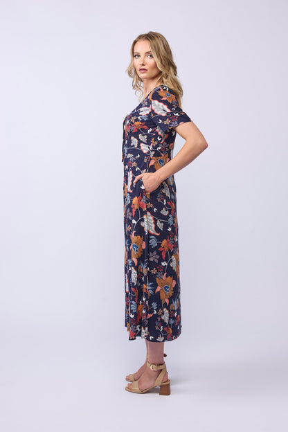 VANESSA DRESS- FLORAL DOT